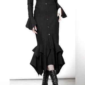 Goth maxi skirt